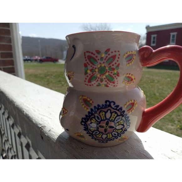 New Yokohama Studio Hand Painted Monkey Boho Artisan Coffee/Tea Mug - Picture 4 of 8